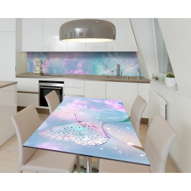 Наклейка 3Д виниловая на стол Zatarga «Волшебное мгновение» 600х1200 мм для домов, квартир, столов, кофейн,