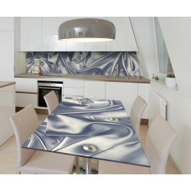 Наклейка 3Д виниловая на стол Zatarga «Жемчужные тайны» 600х1200 мм для домов, квартир, столов, кофейн, кафе