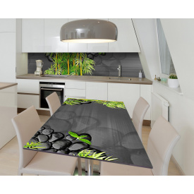 Наклейка 3Д вінілова на стіл Zatarga «Сади умиротворення» 600х1200 мм для будинків, квартир, столів, кав'ярень,