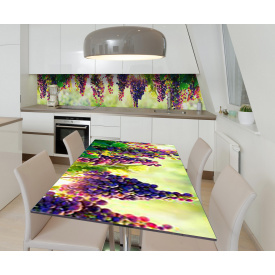 Наклейка 3Д виниловая на стол Zatarga «Солнечные грозди» 600х1200 мм для домов, квартир, столов, кофейн, кафе