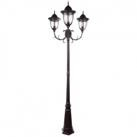 Уличный фонарь Brille GL-03 Коричневый в классическом стиле