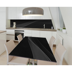 Наклейка 3Д виниловая на стол Zatarga «Дымный шлейф» 650х1200 мм для домов, квартир, столов, кофейн, кафе