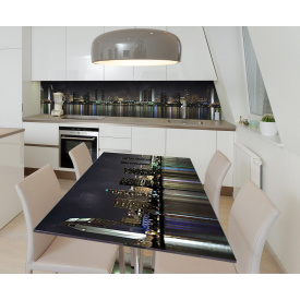 Наклейка 3Д виниловая на стол Zatarga «Огни успеха» 600х1200 мм для домов, квартир, столов, кофейн, кафе