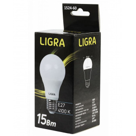 Светодиодная лампа LIGRA А60 15W 4100K E27 (LGR-1524-60)