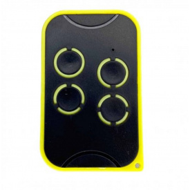 Универсальный пульт-дубликатор для низких частот РТ 27-40MHz черный с желтыми кнопками