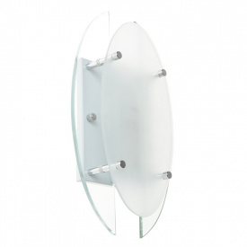 Светильник настенно-потолочный Brille BR-02 Белый корпус, прозрачное и матовое стекло
