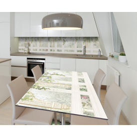 Наклейка вінілова на стіл Zatarga  "Сонячне Вікно 3Д" 600х1200 мм