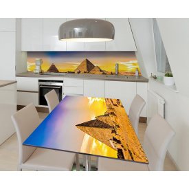 Наклейка вінілова 3Д на стіл Zatarga «Єгипетські піраміди» 650х1200 мм (Z184080/1st)