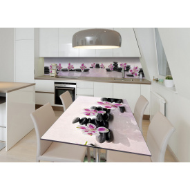 Наклейка 3Д виниловая на стол Zatarga «Бал камней» 650х1200 мм для домов, квартир, столов, кофейн, кафе