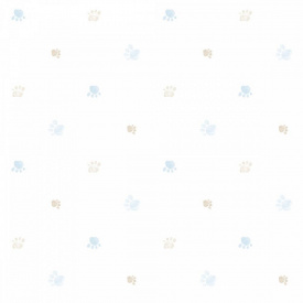 Паперові дитячі шпалери ICH Dandino Lullaby 228-1 0.53 х 10.05 м Білий