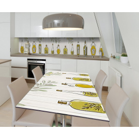 Наклейка 3Д виниловая на стол Zatarga «Музей оливы» 650х1200 мм для домов, квартир, столов, кофейн, кафе