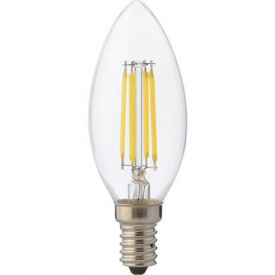 Лампа декоративна Horoz Filament candle - 4 4 Вт Е27 4200 К Прозорий