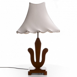 Настольная лампа минимализм с абажуром Brille 60W TL-14 Коричневый