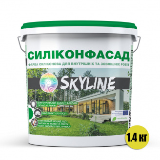 Фарба силіконова фасадна Силіконфасад з ефектом лотоса SkyLine 1400 г