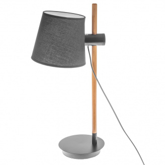 Настольная лампа в современном стиле Brille 60W BKL-644 Серый