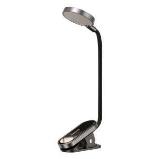 Універсальна акумуляторна LED лампа на кліпсі Baseus Comfort Reading Mini Clip Lamp DGRAD-0G (Темно-сіра)