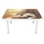 Наклейка 3Д вінілова на стіл Zatarga «Літній світанок» 600х1200 мм для будинків, квартир, столів, кафе Запоріжжя