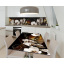 Наклейка 3Д виниловая на стол Zatarga «Роскошь белой орхидеи» 650х1200 мм для домов, квартир, столов, кофейн, Дубно