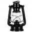 Лампа керосиновая масляная портативная с ветрозащитой 24 см Metrox Черный (Lamp24) Харків