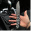 Нож туристический Странник Милитари Gorillas BBQ ручная работа (мрамор) сталь 65г Дніпро