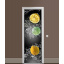Наклейка на двері Zatarga «Цитрус у розрізі» 650х2000 мм вінілова 3Д наклейка декор самоклеюча Київ