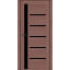 Дверне полотно MS Doors ORLEAN 80см дуб класичний чорне скло Полтава