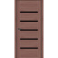 Дверне полотно MS Doors TEXAS 80 см Дуб класичний чорне скло Камінь-Каширський