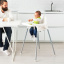 Детский стульчик IKEA ANTILOP высокий с поддончиком серебро 290.672.93 Хмельницкий