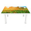 Наклейка 3Д вінілова на стіл Zatarga «Макове поле» 600х1200 мм для будинків, квартир, столів, кав'ярень Сарни