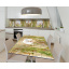 Наклейка 3Д виниловая на стол Zatarga «Замок на скалах» 600х1200 мм для домов, квартир, столов, кофейн, кафе Киев