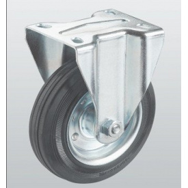 Колесо неповоротное SNB PROFI с крепёжной панелью 200 мм (1407-PF-200-R)