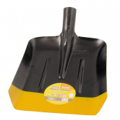 Лопата совковая MASTERTOOL 235х285х360 мм черно-желтая покраска 0.9 кг 14-6256