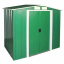 Сарай металевий ECO 202x122x181 см зелений з білим Duramax Херсон