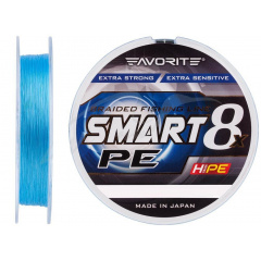 Шнур Favorite Smart PE 8x 150м (sky blue) # 0.5 / 0.117mm 8lb / 4.1kg (1693-10-70) Токмак