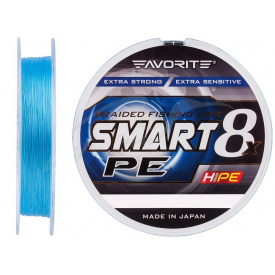 Шнур Favorite Smart PE 8x 150м (sky blue) # 0.6 / 0.132mm 9lb / 5.4kg (1693-10-71)
