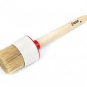 Кисть малярная Polax круглая деревянная ручка Стандарт №16 55мм (08-008)