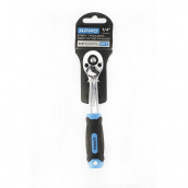 Ключ-тріскачка Apro з металевою ручкою CrV 1/4 90T (052091)