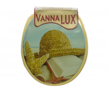 Сидение с крышкой для унитаза мягкое Vanna Lux (MUP-VANNALUX-YELLOW-1) (SK000751)