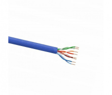Вита пара кабель Yoso КВП 4х2х0, 5мм UTP-cat.5e (UTP CCA біметал внутрішній) бухта 305м Синій