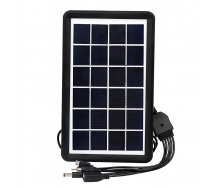 Сонячний зарядний пристрій Easy Power EP-0902 5в1 6V 3W Black (3_02832)
