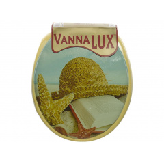 Сидение с крышкой для унитаза мягкое Vanna Lux (MUP-VANNALUX-YELLOW-1) (SK000751) Хмельницкий