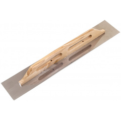 Терка - гладилка с деревянной ручкой и нержавеющим полотном Polax 125х680 мм (100-095) Нововолынск
