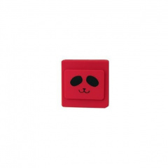 Защитная накладка на выключатель Shiny KG033 8.5х8,5 см Красный Вінниця