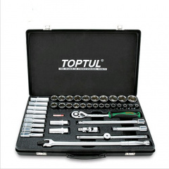 Комбинированный набор инструментов TOPTUL 1/2" 41 ед. (короткие+длинные головки) GCAD4102 Тернополь