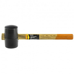 Киянка резиновая деревянная ручка SPARTA 450 г Черная резина Днепр