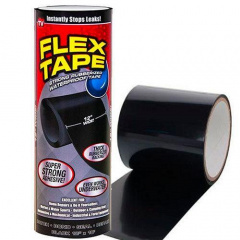 Водонепроникна стрічка скотч Flex Tape 5517 30 см Black Кропивницький
