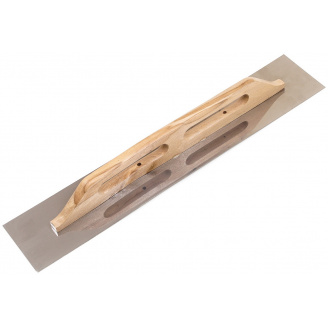 Терка - прасування з дерев'яною ручкою та нержавіючим полотном Polax 125х680 мм (100-095)