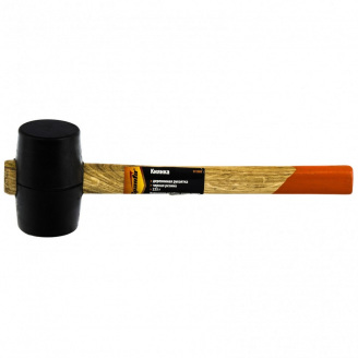 Киянка резиновая деревянная ручка SPARTA 225 г Черная резина