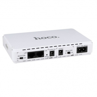 ИБП для роутера Hoco DB25 8800 mAh PowerBank для маршрутизатора источник питания 12V 9V 5V White
