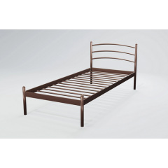 Коричневая кровать Маранта-мини Tenero 90х200 см металлическая одноместная Буча